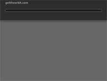Tablet Screenshot of gettheorbit.com